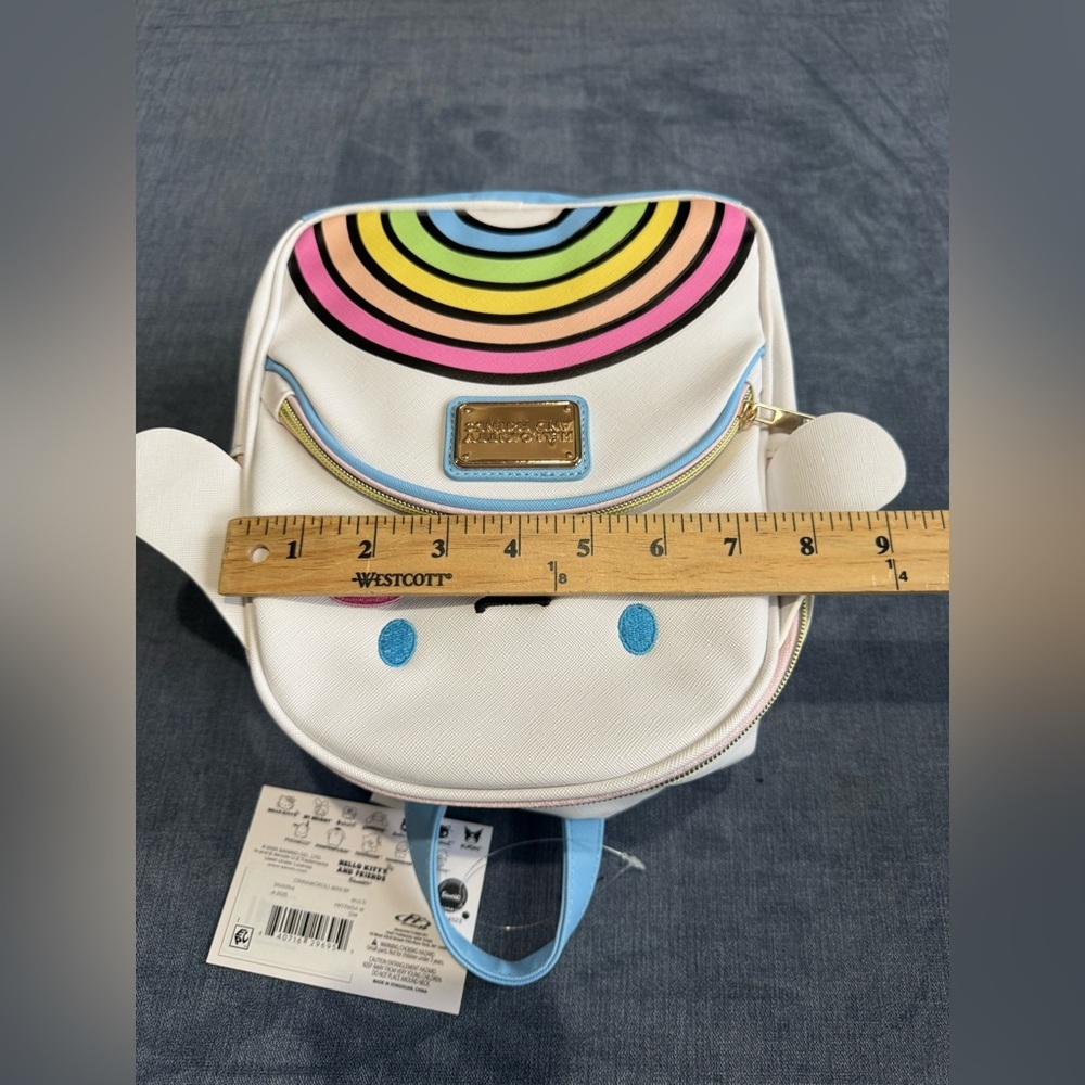 Hello Kitty and Friends Girls Cinnamonroll Women’s 10.5” Mini Backpack Rainbow - Picture 6 of 7